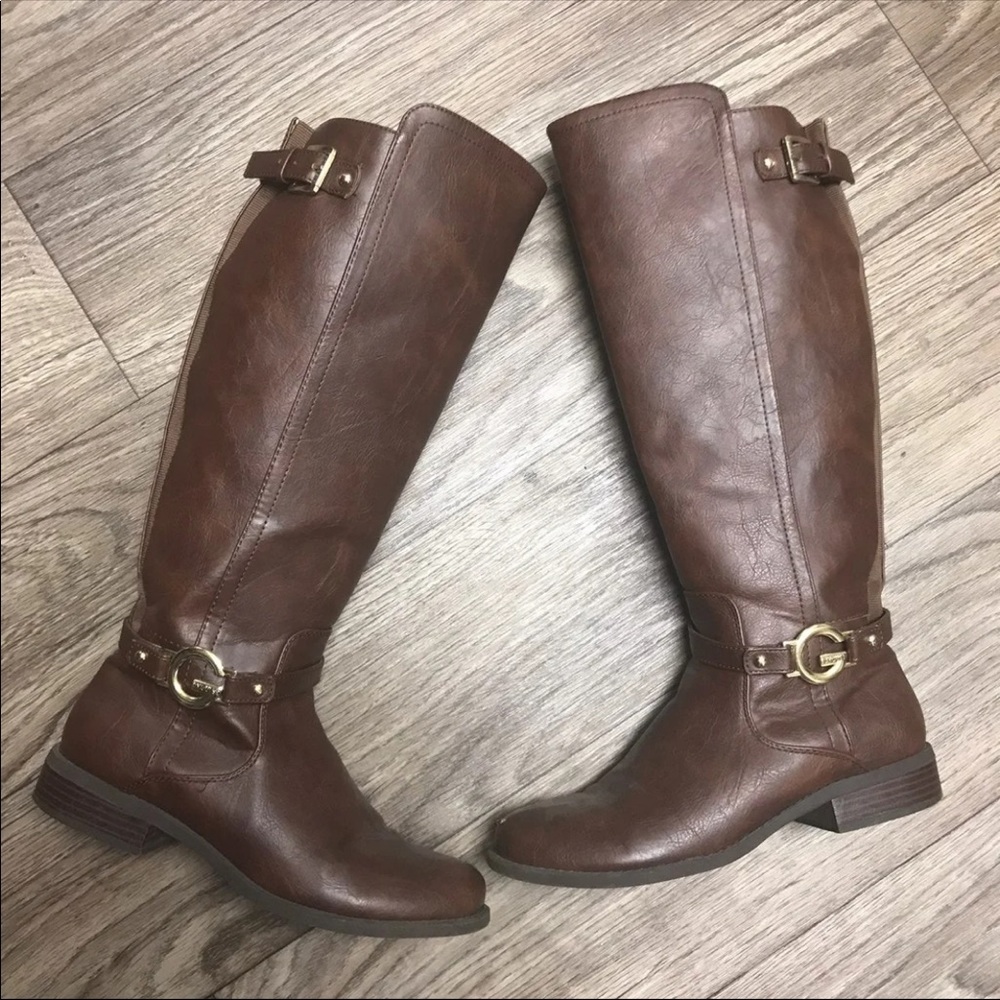 G by Guess Brown Knee Boots